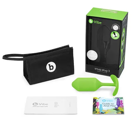 bVibe Weighted Snug Plug 3 180 g Lime Fairvillacom Anal