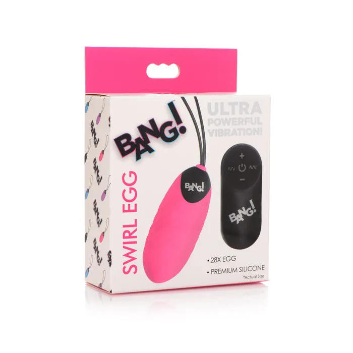 Bang 28X Swirl Silicone Egg Pink Fairvillacom Vibrators