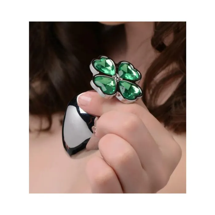 Booty Sparks Lucky Clover Gem Anal Plug Large Silver Fairvillacom Male Sex Toys Booty Sparks Lucky Clover Gem Anal Plug Large Silver Fairvillacom Male Sex Toys