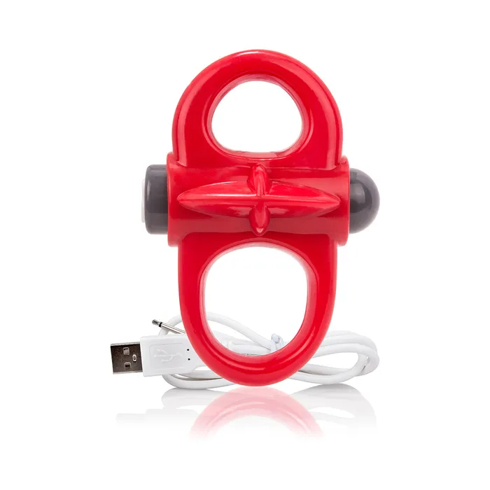 Charged Yoga Rechargeable Vibe Ring Red Fairvillacom Vibrators
