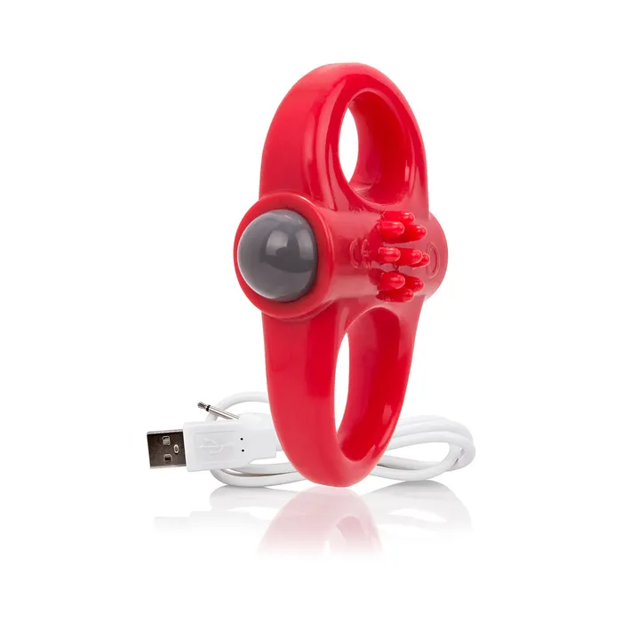 Charged Yoga Rechargeable Vibe Ring Red Fairvillacom Vibrators