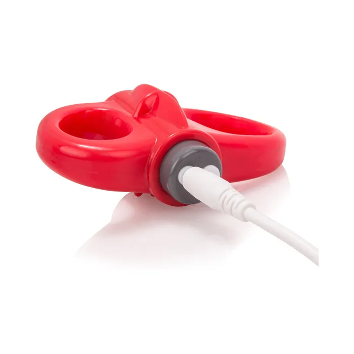 Charged Yoga Rechargeable Vibe Ring Red Fairvillacom Vibrators