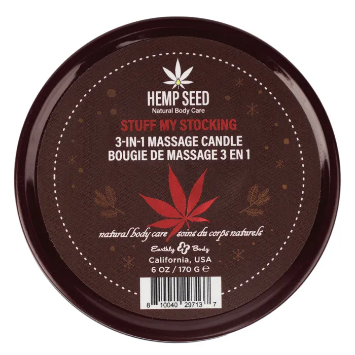 Couples ShhhWndsr Hemp Seed 3In1 Massage Candle Pomegranate Charred Firewood Brown Sugar 170 g