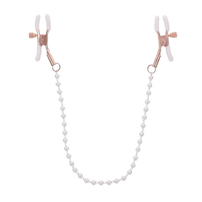 Couples ShhhWndsr Sex Mischief Peaches n Creame Pearl Nipple Clamps Couples ShhhWndsr Sex Mischief Peaches n Creame Pearl Nipple Clamps
