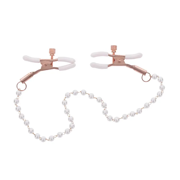 Couples ShhhWndsr Sex Mischief Peaches n Creame Pearl Nipple Clamps Couples ShhhWndsr Sex Mischief Peaches n Creame Pearl Nipple Clamps