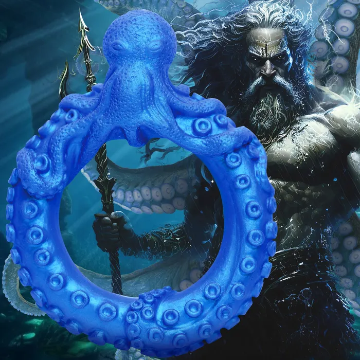 Creature Cocks Poseidons Octo Ring Blu Fairvillacom Male Sex Toys