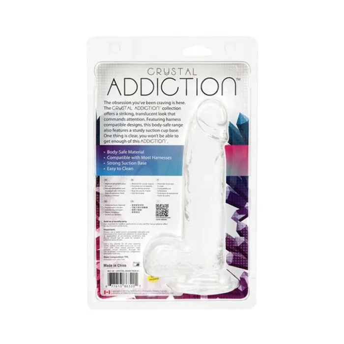 Dildos Fairvillacom Addiction Crystal Dong 8 Clear
