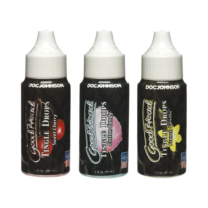 Dildos Fairvillacom Goodhead Tingle Drops 3pack French Vanilla Cotton Candy Sweet Cherry