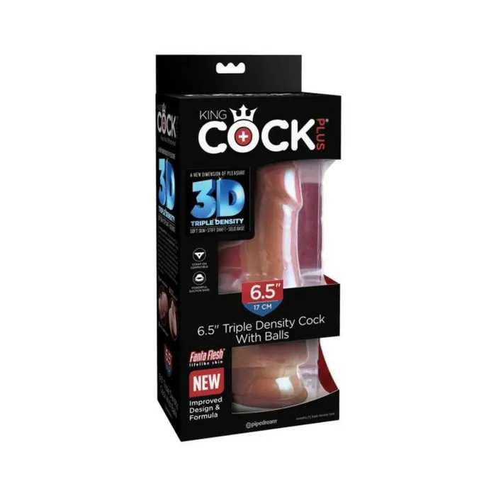 Dildos Fairvillacom King Cock Plus 65 In Triple Density Cock With Balls Tan