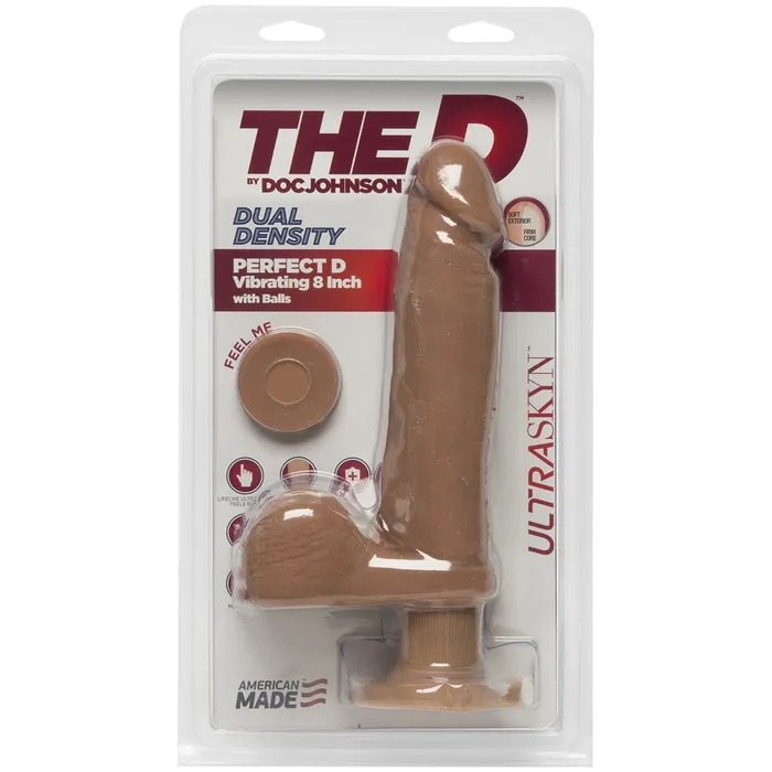 Dildos Fairvillacom The D 8 Perfect D Vibrating wBalls Caramel