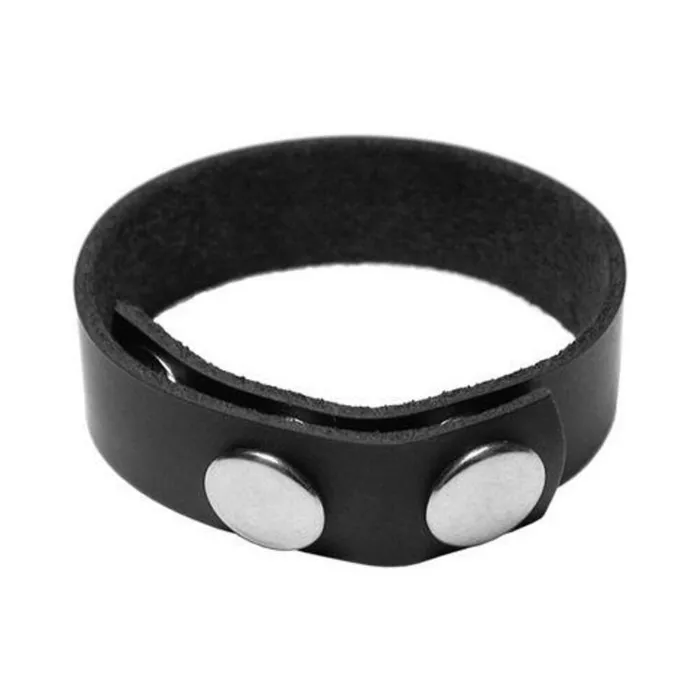 Fairvillacom 3 SNAP LEATHER COCK RING Male Sex Toys