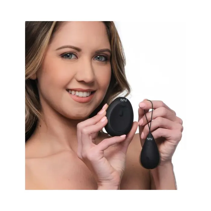 Fairvillacom Anal Bang 10x Silicone Vibrating Egg Black