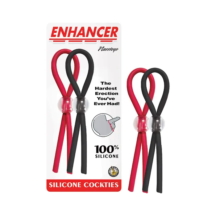 Fairvillacom Anal Enhancer Silicone Cockties Red Black