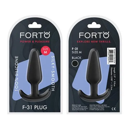Fairvillacom Anal Forto F31 Silicone Plug Medium Black