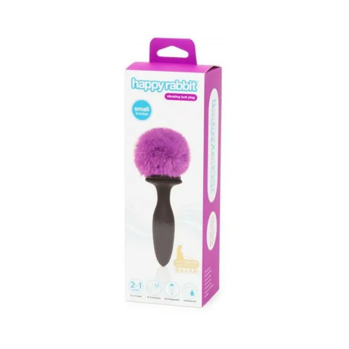 Fairvillacom Anal Happy Rabbit Small Vibrating Bunny Tail Butt Plug