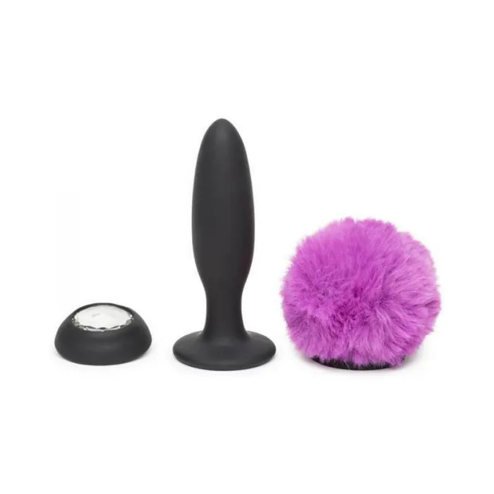 Fairvillacom Anal Happy Rabbit Small Vibrating Bunny Tail Butt Plug