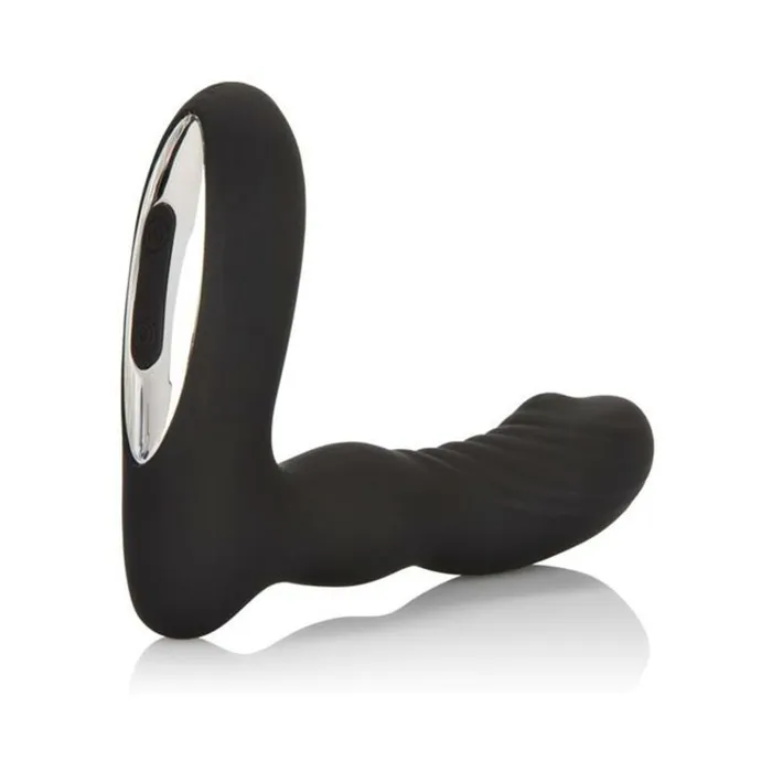 Fairvillacom Anal Pinpoint Probe Silicone Wireless Black Prostate Massager