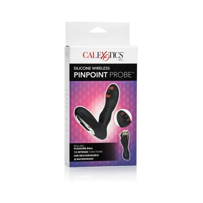 Fairvillacom Anal Pinpoint Probe Silicone Wireless Black Prostate Massager Fairvillacom Anal Pinpoint Probe Silicone Wireless Black Prostate Massager