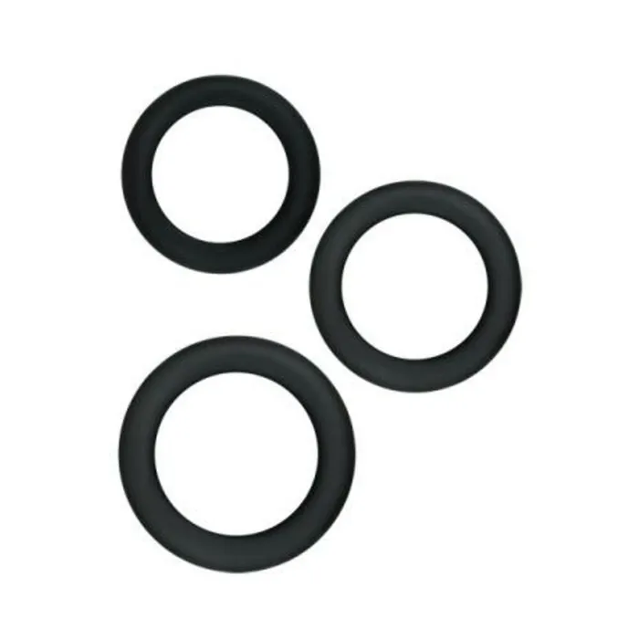 Fairvillacom Anal Renegade Diversity Rings Black Pack Of 3