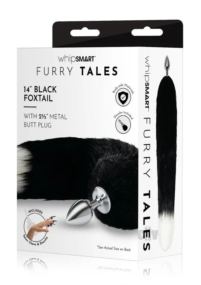 Fairvillacom Anal Whipsmart Metal Plug 14 Fox Tail Blk
