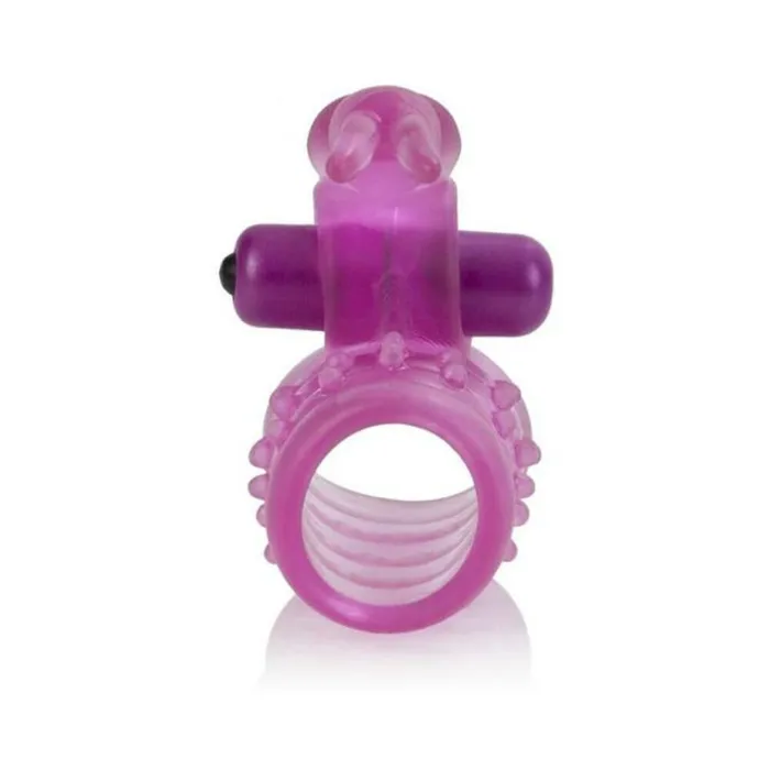 Fairvillacom Basic Essentials Stretchy Vibrating Bunny Enhancer Pink Vibrators