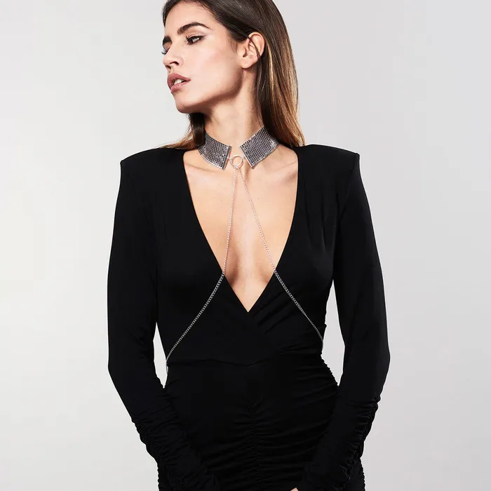 Fairvillacom Bijoux Indiscrets Desir Metallique Collar Silver Anal