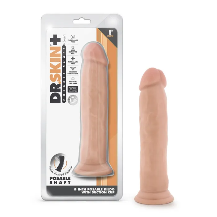 Fairvillacom Dildos Dr Skin Plus 9quot Posable Thick Dildo Vanilla