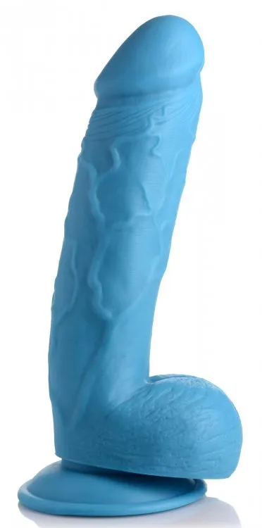 Fairvillacom Dildos POP 825IN DILDO W BALLS BLUE