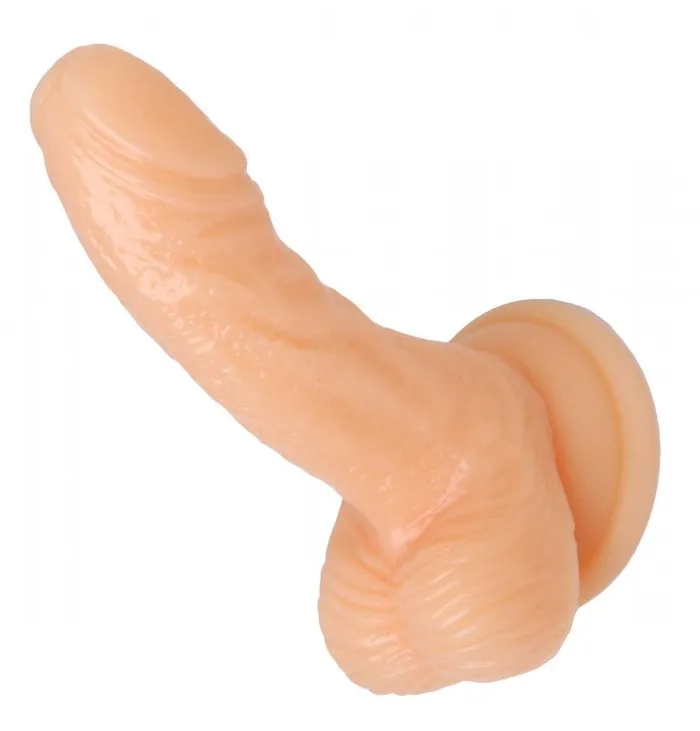 Fairvillacom Dildos SILICONE CURVY 4 SUCTION CUP DILDO FLESH 