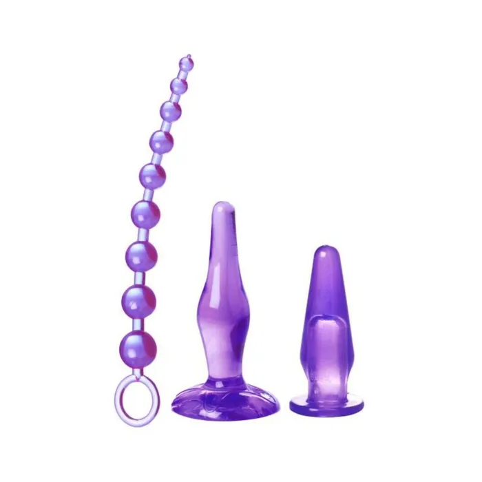 Fairvillacom Male Sex Toys Amethyst Adventure 3 Piece Anal Toy Kit