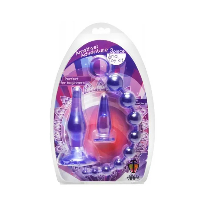 Fairvillacom Male Sex Toys Amethyst Adventure 3 Piece Anal Toy Kit Fairvillacom Male Sex Toys Amethyst Adventure 3 Piece Anal Toy Kit