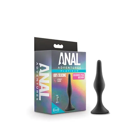 Fairvillacom Male Sex Toys Anal Adventures Platinum Silicone Beginner Plug Medium Black Fairvillacom Male Sex Toys Anal Adventures Platinum Silicone Beginner Plug Medium Black