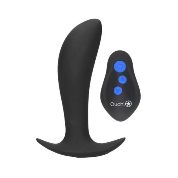 Fairvillacom Male Sex Toys Estim Vibr Butt plug with remote Blac