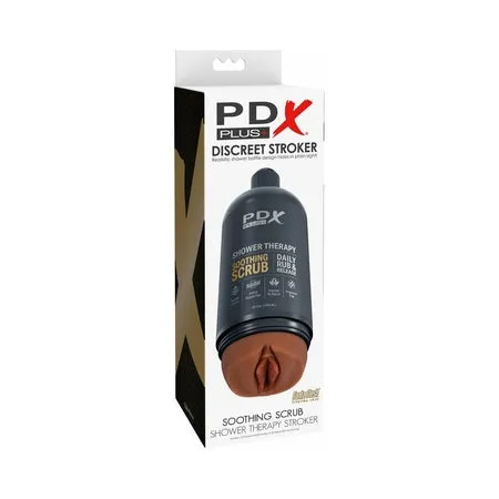Fairvillacom Male Sex Toys PDX Plus Shower Therapy Soothing Scrub Brown