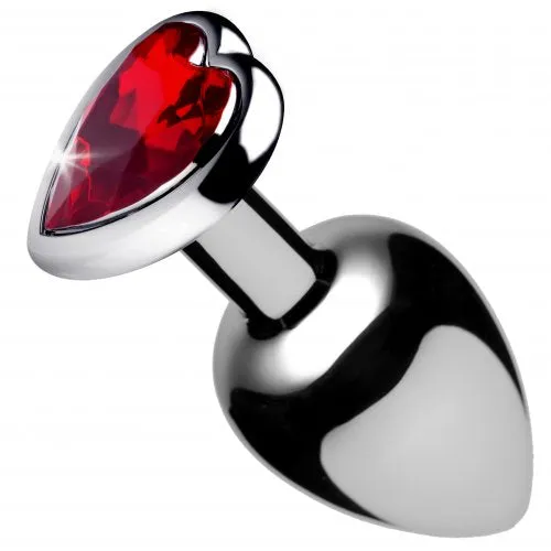 Fairvillacom Male Sex Toys Red Heart Gem Anal Plug Large