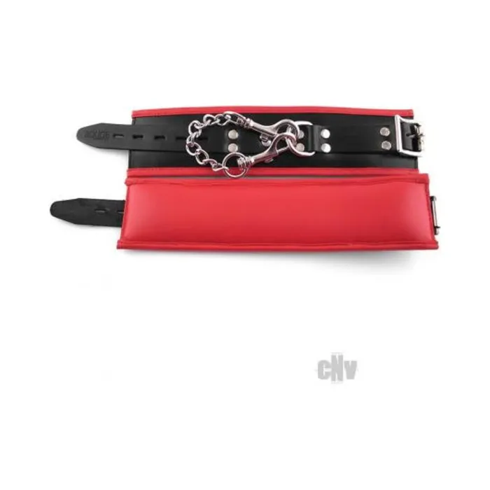 Fairvillacom Restraints Rouge Padded Wrist Cuffs Black Red