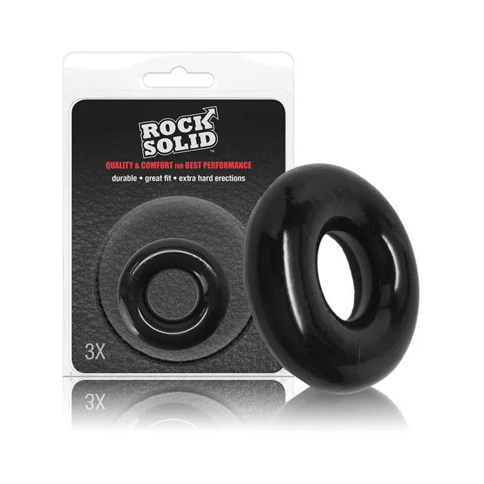 Fairvillacom Rock Solid 3x Donut C Ring In A Clamshell Male Sex Toys