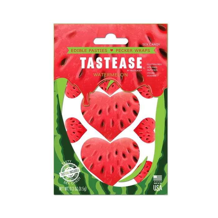 Fairvillacom TASTEASE EDIBLE PASTIES PECKER WRAPS IN WATERMELON Female Sex Toys