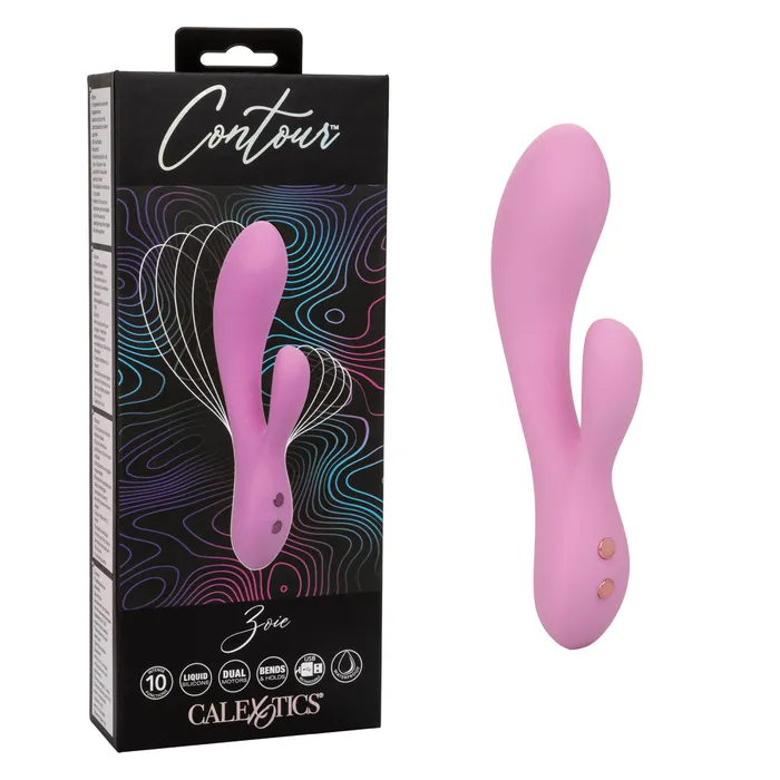 Fairvillacom Vibrators Contour Zoie Flexible Dual Massager Pink
