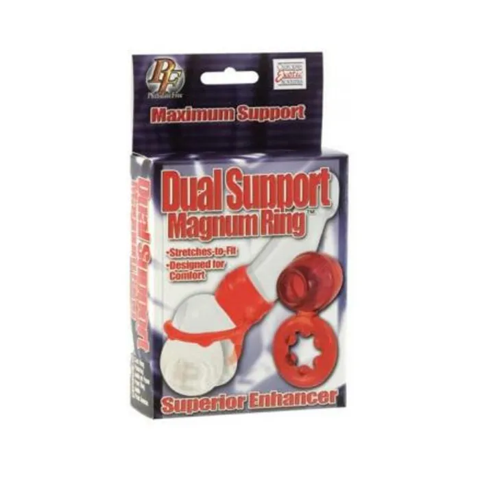 Fairvillacom Vibrators Dual Support Magnum Ring Red