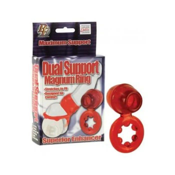 Fairvillacom Vibrators Dual Support Magnum Ring Red