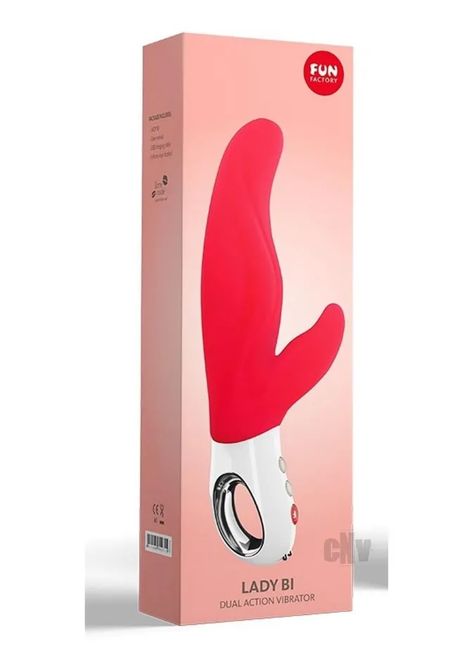 Fairvillacom Vibrators Fun Factory Lady Bi Rabbit India Red