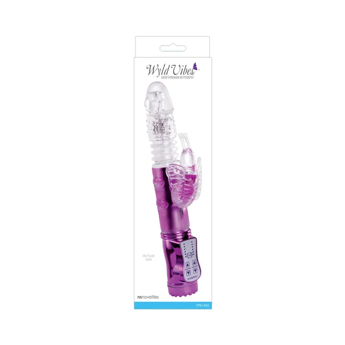 Fairvillacom Vibrators Wyld Vibes Butterfly Purple Rabbit Vibrator