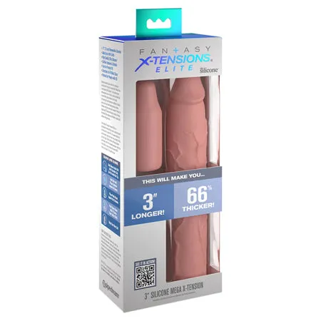 Fantasy Xtensions Elite 9 Sleeve w3 Plug Light Fairvillacom Male Sex Toys