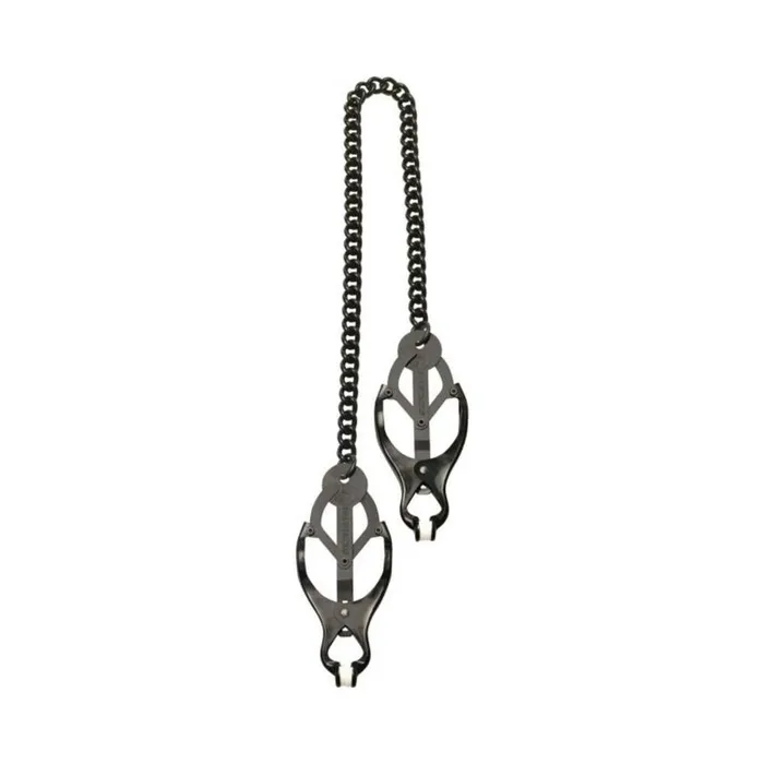 Female Sex Toys Black Butterfly Nipple Clamps With Chain Fairvillacom