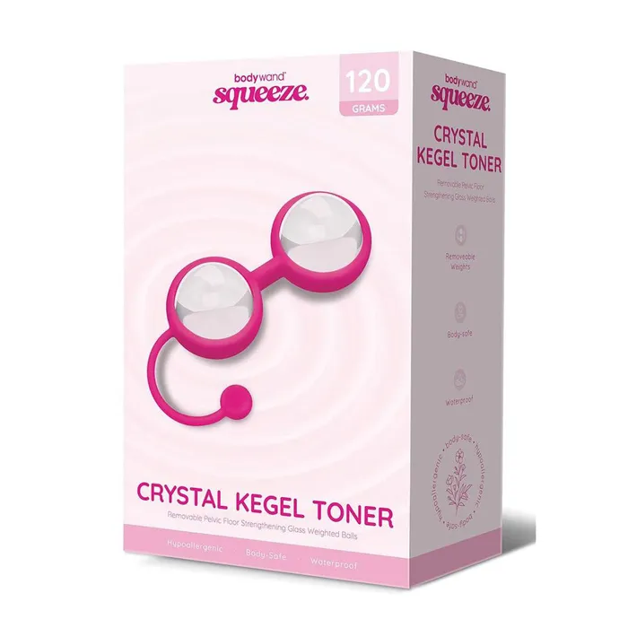 Female Sex Toys Bodywand Squeeze Crystal Glass Weighted Kegel Balls Set ShhhWndsr