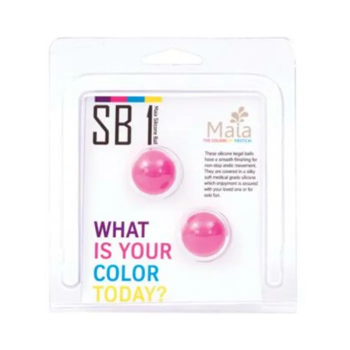 Female Sex Toys CARRIE KEGEL BALLS SILICONE NEON PINK Fairvillacom