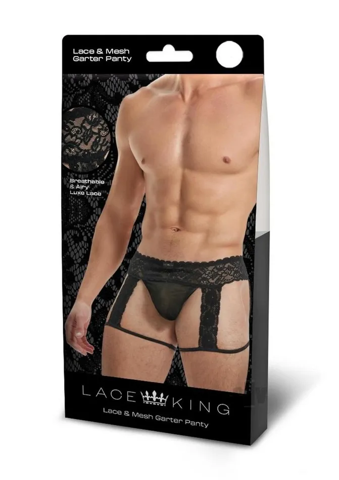 Female Sex Toys Fairvillacom Lace King Lace Mens Panty Lxl Blk