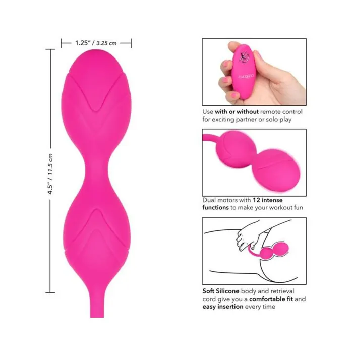 Female Sex Toys Remote Dual Motor Kegel System Pink Fairvillacom
