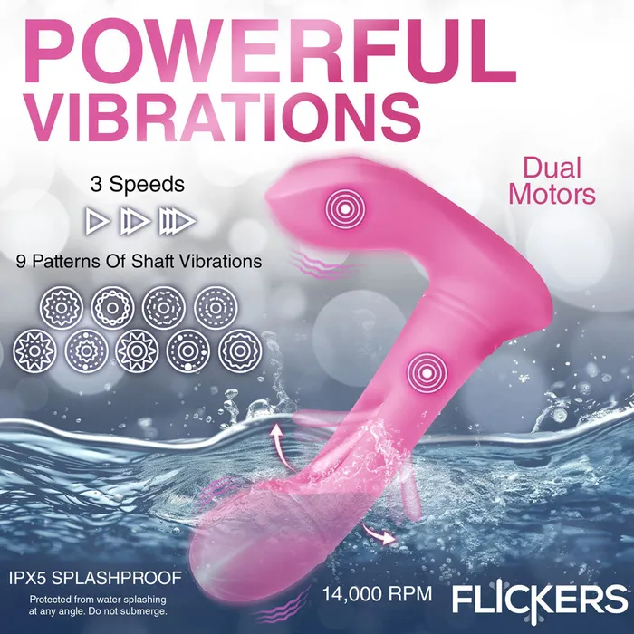 Female Sex Toys ShhhWndsr Inmi 15cm Flicking GSpot Vibrator with Remote Pink Female Sex Toys ShhhWndsr Inmi 15cm Flicking GSpot Vibrator with Remote Pink